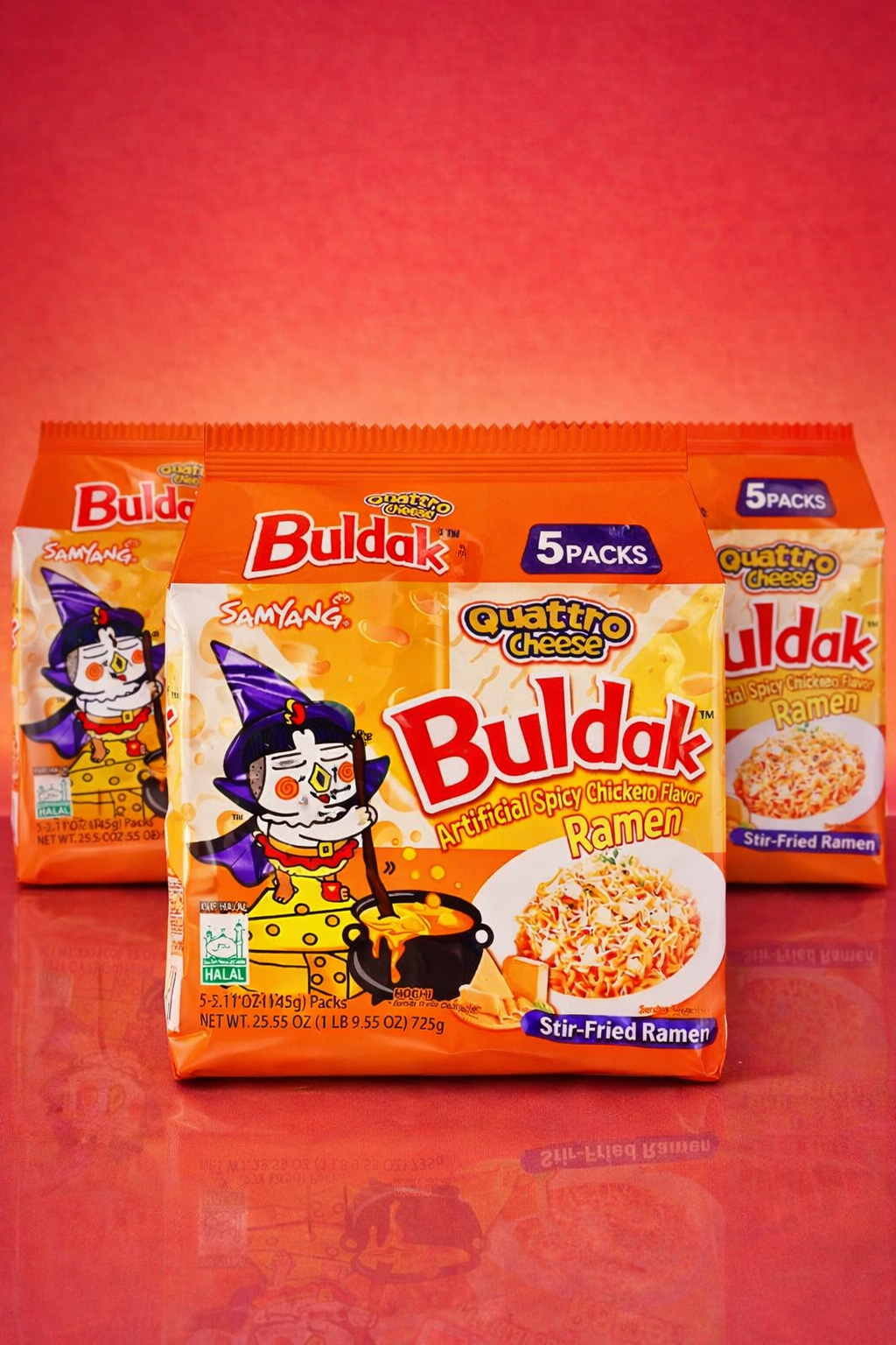 Samyang Buldak Quattro Cheese Chicken Ramen Nudeln 145g