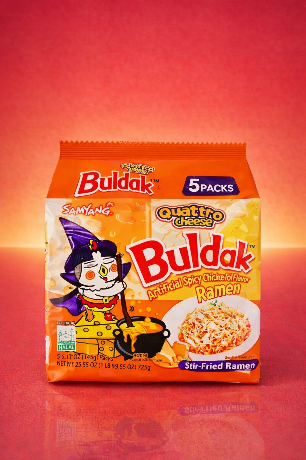 Samyang Buldak Quattro Cheese Chicken Ramen Nudeln 145g