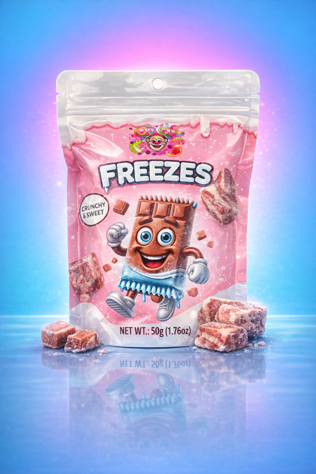 Chaos Candy Freezes Crunchy Chocolate (50g)