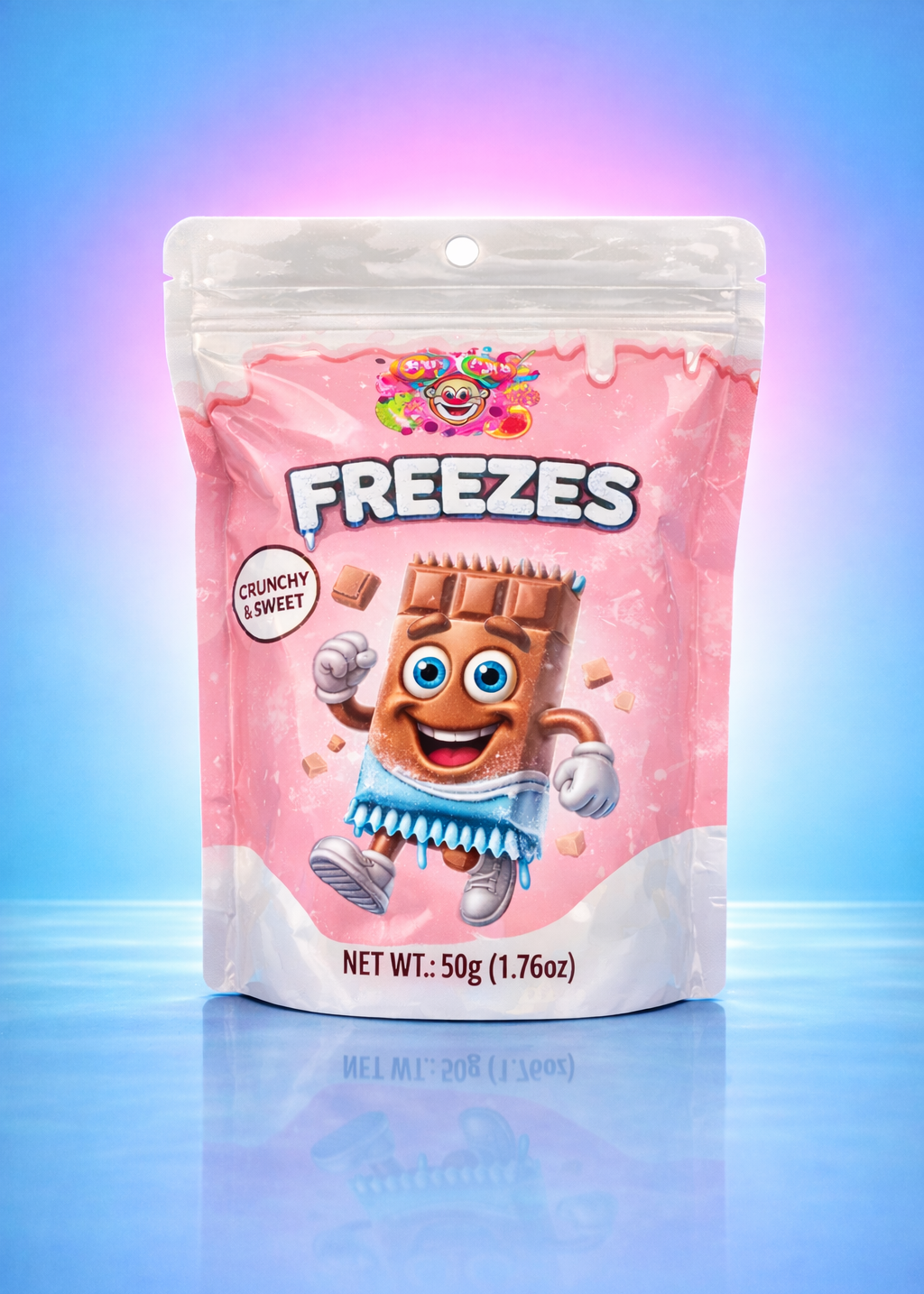 Chaos Candy Freezes Crunchy Chocolate (50g)